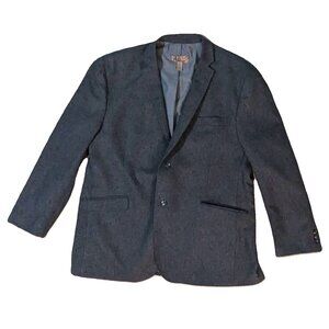 Blue Pronto Uomo Gray & Black Fine Herringbone Sport Coat Size 3XL Preowned